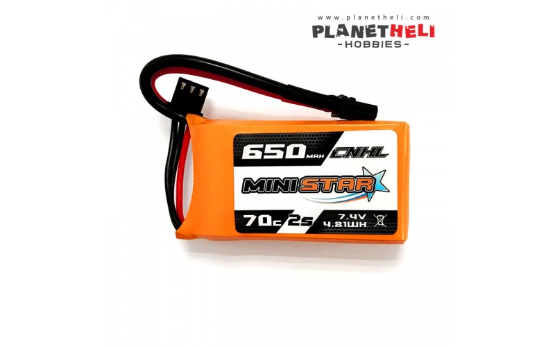 CNHL ministar 650mah 7.4v 2s 70c lipo battery with xt30 plug